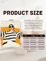 Stylish Woman Striped Canvas Print for Living Room Home Decor – view 7