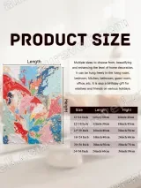 Abstract Colorful Textured Canvas Wall Art for Living Room Decor – view 7