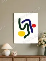 Abstract Colorful Shapes Canvas Wall Art for Living Room Home Decor – view 4