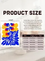 Bold Colorful Floral Canvas Wall Art for Bedroom & Living Room Home Decor – view 6