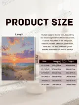 Beach Sunset Coastal Canvas Wall Art for Living Room Bedroom Home Decor – вид 7