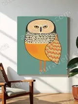 Owl Illustrated Wall Art for Living Room & Bedroom Home Decor – view 3