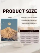 Sunlit Snowy Mountain & Full Moon Canvas Wall Art for Home Decor – view 7