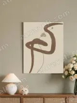 Abstract Botanical Line Art Canvas Wall Art for Living Room Home Decor – view 4