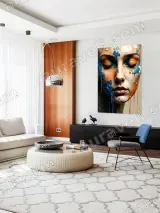 Abstract Colorful Face Splash Canvas Wall Art for Home Decor – view 5