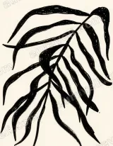 Black Palm Leaf Canvas Wall Art for Living Room Home Decor wall art print