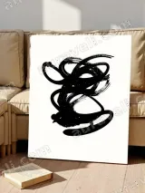 Abstract Animal Ink Brush Canvas Wall Art for Living Room Home Decor – view 5