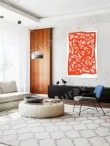 Abstract Floral & Bird Paper-Cut Canvas Wall Art for Home Decor – view 4