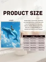 Boy Riding Flying Whale Canvas Wall Art for Living Room Home Decor – view 7