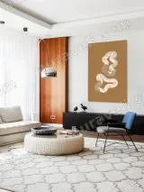 Abstract Organic Shape Canvas Wall Art for Modern Home Decor – view 5