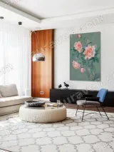 Pink Roses in Vase Floral Canvas Wall Art for Home Decor – вид 4