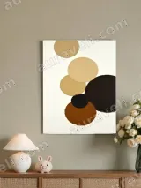 Abstract Circles Canvas Wall Art for Living Room Bedroom Home Decor – view 4