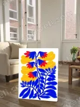 Bold Colorful Floral Canvas Wall Art for Bedroom & Living Room Home Decor – view 2