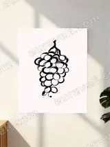 Grapes Sketch Canvas Wall Art for Living Room Bedroom Home Decor – view 3