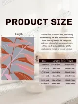 Abstract Botanical Leaves Canvas Wall Art for Living Room Home Decor – view 6