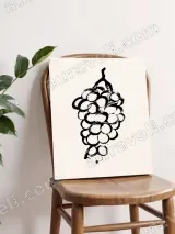 Grapes Brush Stroke Wall Art for Living Room Bedroom Home Decor – view 4