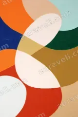 Abstract Geometric Shapes Canvas Wall Art for Living Room framed modern home decor