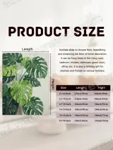 Monstera Leaf Canvas Wall Art for Living Room Home Decor – вид 7