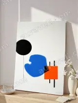Abstract Geometric Shapes Canvas Wall Art for Living Room Bedroom Home Decor – view 4