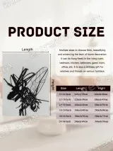 Detailed Black Ink Fly Insect Canvas Wall Art for Home Decor – вид 7
