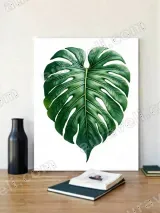 Monstera Leaf Canvas Wall Art for Living Room Bedroom Home Decor – вид 2