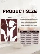 Minimalist Tulip Line Art Canvas Wall Art for Living Room Bedroom Home Decor – view 7