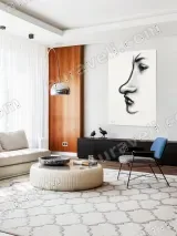 Charcoal Facial Sketch Canvas Wall Art for Living Room Decor – view 5