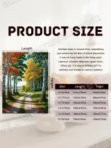 Autumn Birch Forest Path Canvas Wall Art for Living Room Decor – view 7
