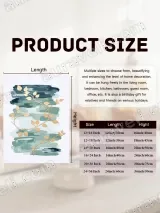 Abstract Watercolor & Gold Vine Canvas Wall Art for Living Room Decor – view 7