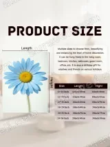 Blue Daisy Floral Canvas Wall Art for Living Room Bedroom Home Decor – вид 7