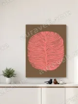 Pink Feather Canvas Wall Art for Living Room & Bedroom Home Decor – view 4