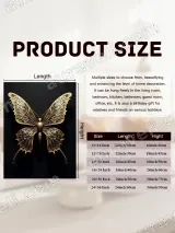 Ornate Golden Butterfly Canvas Wall Art for Living Room Bedroom Home Decor – вид 7