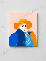 Pop Art Fashion Woman Canvas Wall Art for Home Decor – view 2