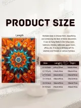 Boho Mandala Floral Canvas Wall Art for Living Room Bedroom Home Decor – вид 7