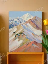 Colorful Mountain Landscape Canvas Wall Art for Living Room Home Decor – view 2