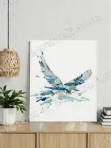 Watercolor Splash Bird Canvas Wall Art for Living Room Home Decor – вид 3