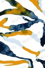 Abstract Fluid Lines Canvas Wall Art for Living Room framed modern home decor