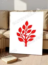 Red Leafy Tree Canvas Wall Art for Living Room Bedroom Home Decor – view 5