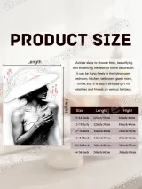 Monochrome Woman Wide - Brim Hat Red Floral Canvas Wall Art for Home Decor – view 7
