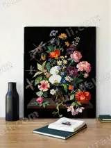 Vibrant Floral & Dragonfly Canvas Wall Art for Living Room Bedroom Decor – вид 3