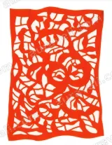 Red Abstract Paper - Cut Canvas Wall Art for Living Room Home Decor wall art print