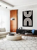 Abstract Geometric Arch Canvas Wall Art for Home Decor – view 5