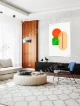 Geometric Color - Block Canvas Wall Art for Living Room Home Decor – view 5