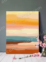 Abstract Color Block Canvas Wall Art for Living Room Bedroom Home Decor – view 3