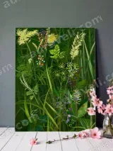 Botanical Wildflower Grass Canvas Wall Art for Living Room Bedroom Home Decor – view 2