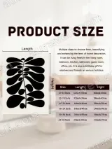 Abstract Botanical Leaf Canvas Wall Art for Living Room Home Decor – вид 7