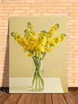 Yellow Flowers in Vase Canvas Wall Art for Living Room Bedroom Home Decor – вид 2
