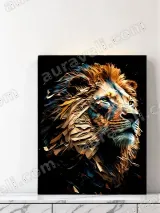 Abstract Lion Canvas Wall Art for Living Room Home Decor – вид 3