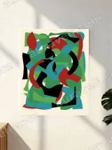 Abstract Colorful Geometric Canvas Wall Art for Home Decor