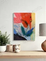 Abstract Floral Canvas Wall Art for Living Room Home Decor – view 4